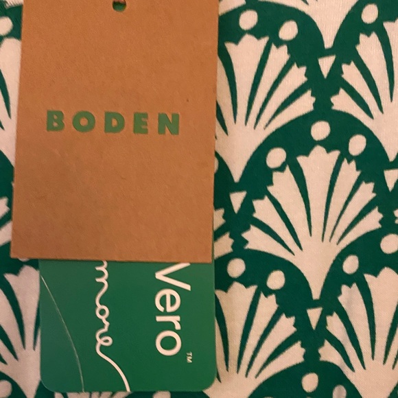 Boden Green and White Patterned Jumpsuit - Picture 3 of 8